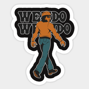 Weirdo - Basic Typography with a Cool, Relaxed Vibe Sticker